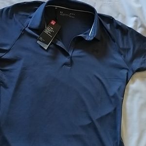 Under Armour Woman's Navy Size Large Zinger Polo